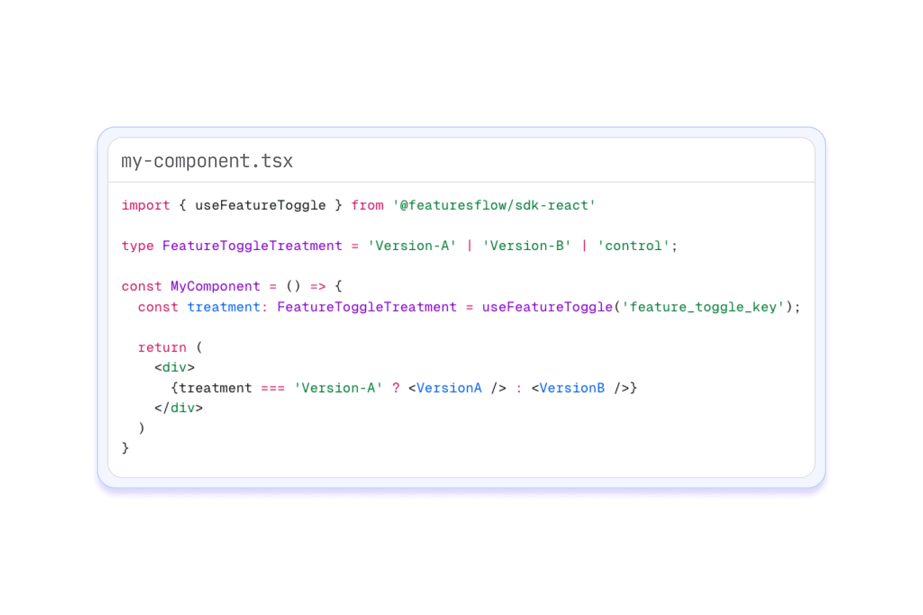 Using feature flag in code